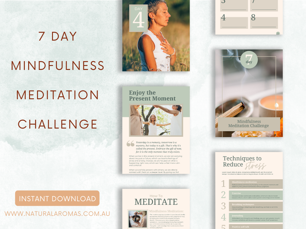 7 Day Mindfulness Meditation Challenge Workbook